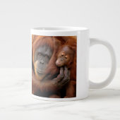 Moeder en Baby Orangutan Grote Koffiekop (Rechts)