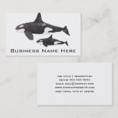 Moeder en Baby Orca Visitekaartje (Voorkant / Achterkant)