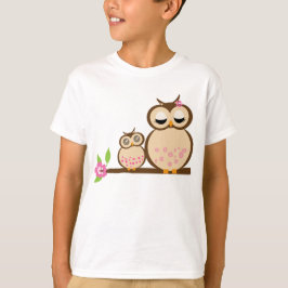 Moeder en Baby Owl T-shirt