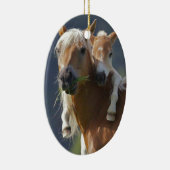 Moeder en Baby paard Keramisch Ornament (Rechts)