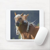 Moeder en Baby paard Muismat (Met muis)