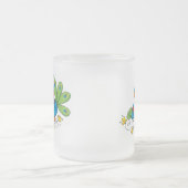 Moeder en Baby Peacock Matglas Koffiemok (Center)