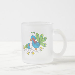 Moeder en Baby Peacock Matglas Koffiemok