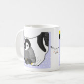 Moeder en Baby Penguin Koffiemok (Voorkant links)