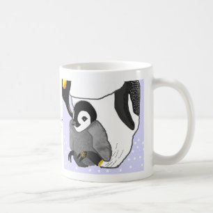 Moeder en Baby Penguin Koffiemok