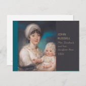 Moeder en baby portret John Russell CC0971 Briefkaart (Voorkant / Achterkant)
