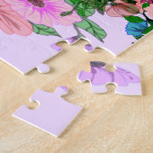 Moeder en Baby Puzzle Flowers Legpuzzel (Zijkant)