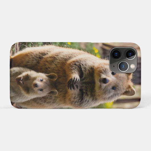 Moeder en Baby Quokka Case-Mate iPhone Case (Achterkant (horizontaal))