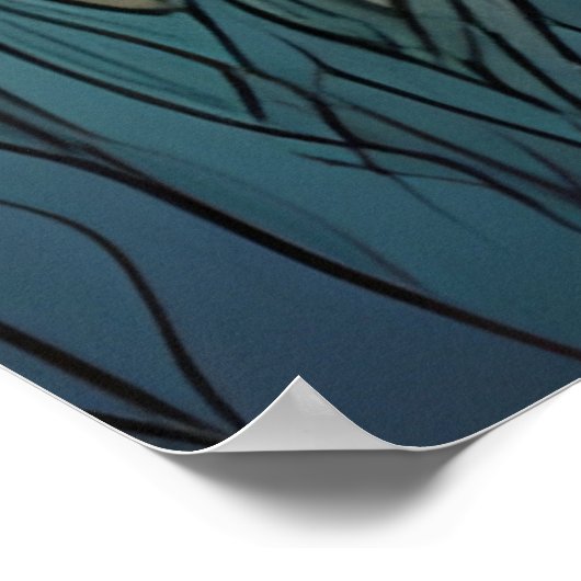 Moeder en Baby Red Fox Poster (Hoek)