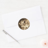  moeder en Baby Ronde Sticker (Envelop)