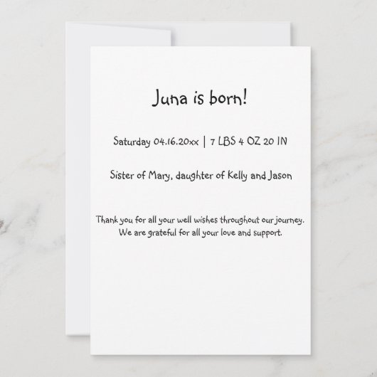 Moeder en baby schapen, lente pasgeborene, aanpasb kaart (Achterkant)