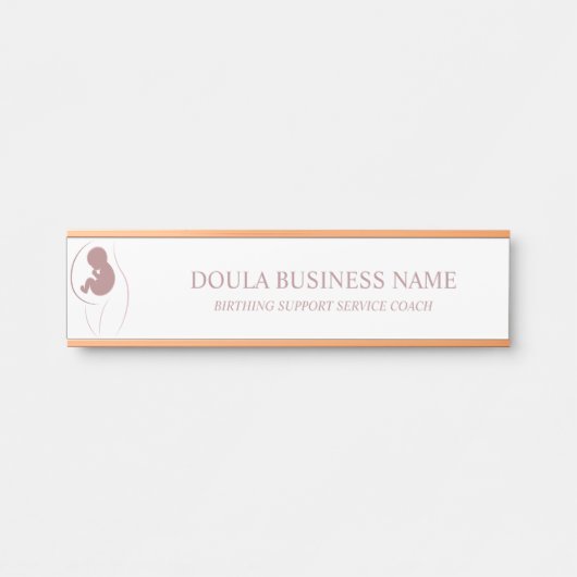 Moeder en Baby Silhouet Branding Deurbordje (Voorkant)