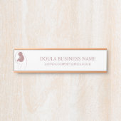Moeder en Baby Silhouet Branding Deurbordje (Voorkant)