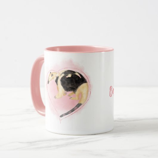 Moeder en baby tamandua anteater Beste moeder ooit Mok (Voorkant links)