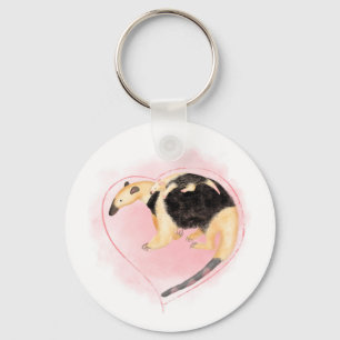 Moeder en baby tamandua sleutelhanger
