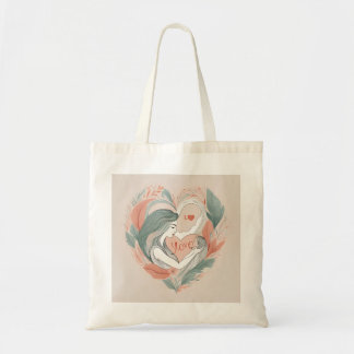 moeder en baby tote bag
