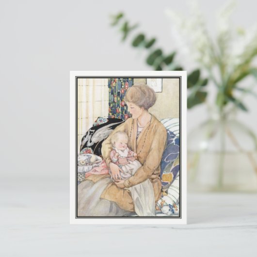  moeder en Baby van Anne Anderson Briefkaart (Staand voorkant)