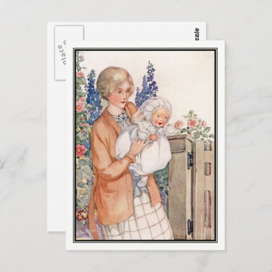  moeder en Baby van Anne Anderson Briefkaart (Voorkant / Achterkant)