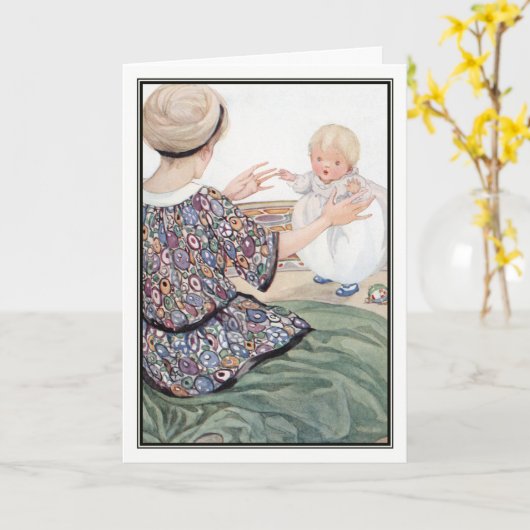  moeder en Baby van Anne Anderson Kaart (Gele Bloem)