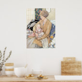  moeder en Baby van Anne Anderson Poster (Keuken)