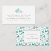 Moeder- en baby-vogelboekkaart informatiekaartje (Voorkant / Achterkant)