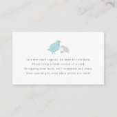 Moeder- en baby-vogelboekkaart informatiekaartje (Voorkant)