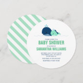 Moeder en Baby Walvis Neutraal Geslacht Baby showe Kaart (Voorkant / Achterkant)