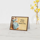 moeder en Baby Wenskaart Kaart (Gele Bloem)