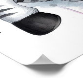 Moeder en Baby Zebra  Poster (Hoek)