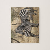 Moeder en Baby Zebra Puzzle Legpuzzel (Verticaal)