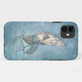 Moeder en Baby Zeemeermin Fantasy Kunst iPhone Hoe Case-Mate iPhone Case (Achterkant (horizontaal))