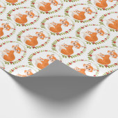 Moeder- en babyboerenbos cadeaupapier (Hoek)