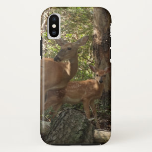 Moeder en babyhert in Shenandoah National Park Case-Mate iPhone Case