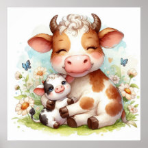 Moeder en babykoe