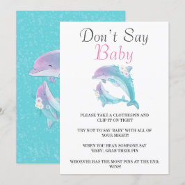 Moeder en babymeisje Dolphins zeggen geen Baby Kaa