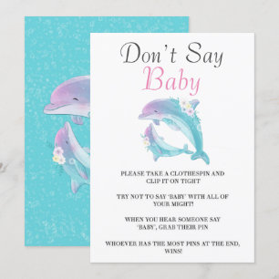 Moeder en babymeisje Dolphins zeggen geen Baby Kaa