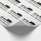 Moeder en Cubs Happy Birthday Cadeaupapier (Hoek)