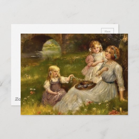 Moeder en Daughters Briefkaart (Voorkant / Achterkant)