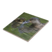 Moeder en deklaag tegeltje (Zijkant)