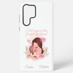 Moeder en dochter, aangepaste namen samsung galaxy hoesje