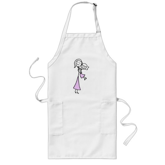 Moeder en dochter Apron Lang Schort (Voorkant)