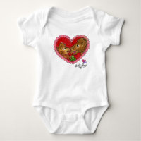 Moeder en dochter baby dinosaurus body
