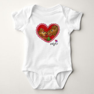 Moeder en dochter baby dinosaurus body romper