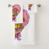 Moeder en dochter badhanddoek set bad handdoek (Insitu)