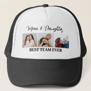 Moeder en dochter Beste Team Ooit Custom 3 Foto's Trucker Pet