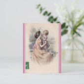  moeder en dochter briefkaart (Staand voorkant)