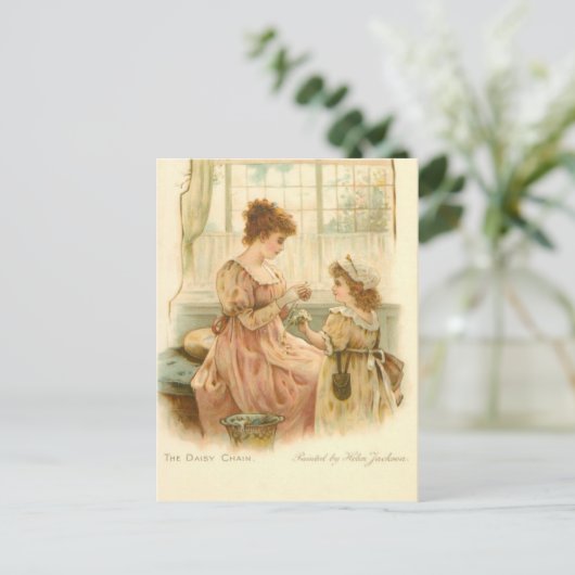 moeder en dochter briefkaart (Staand voorkant)