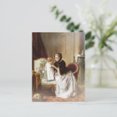 Moeder en dochter briefkaart (Staand voorkant)