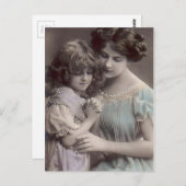 moeder en dochter briefkaart (Voorkant / Achterkant)