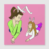 moeder en dochter bunnymeiden (Voorkant)